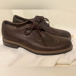 Bostonian Men's Brown Leather Lace Up Wingtip Oxford Dress Shoes
